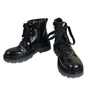 Steve Madden Black Sparkle Galaxy Boots Size 4 Shoes